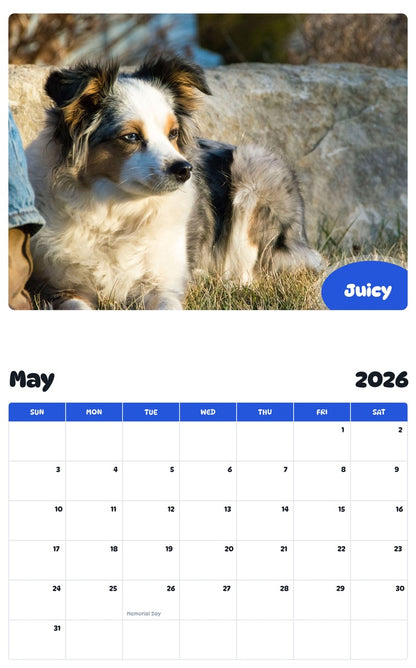 2026 - 2027 Juicy - Pawidols Pet Calendar