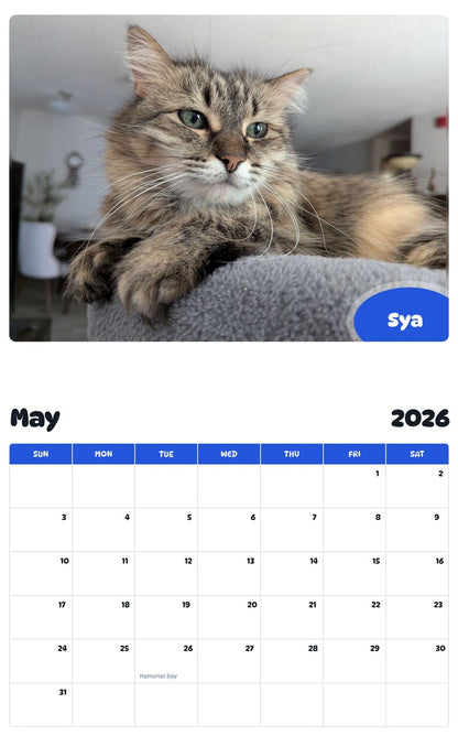 2026 - 2027 Sya - Pawidols Pet Calendar
