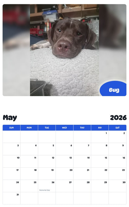 2026 - 2027 Bug - Pawidols Pet Calendar