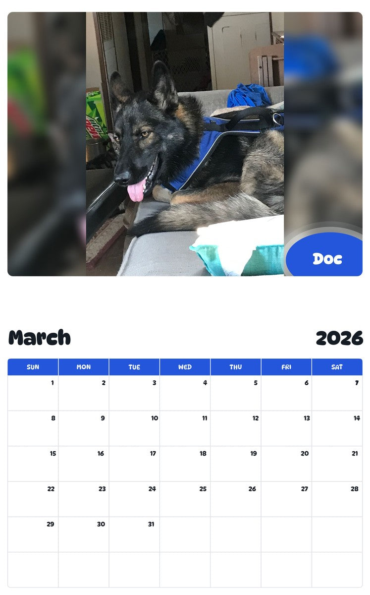 November 2025 - October 2026 Doc - Pawidols Pet Calendar