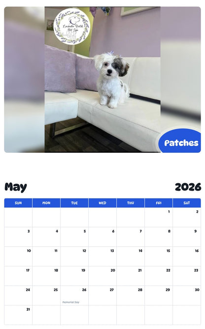 2026 - 2027 Patches - Pawidols Pet Calendar