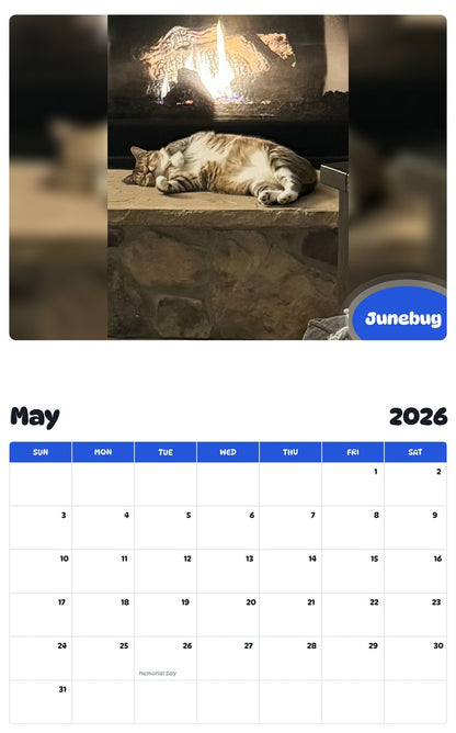 2026 - 2027 Junebug - Pawidols Pet Calendar