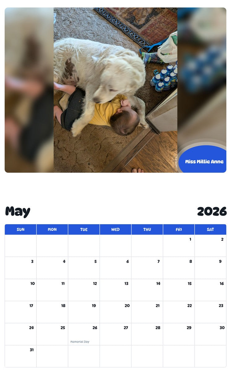 2026 - 2027 Miss Millie Anne - Pawidols Pet Calendar