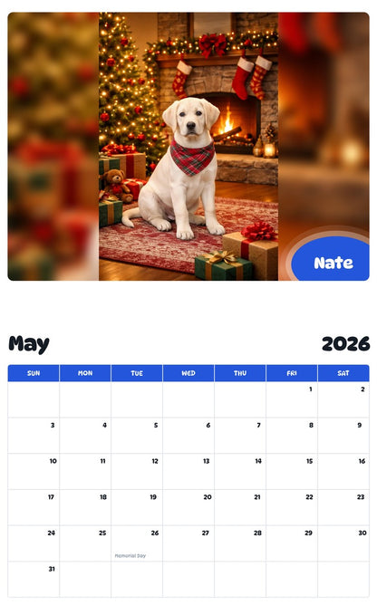 2026 - 2027 Nate - Pawidols Pet Calendar