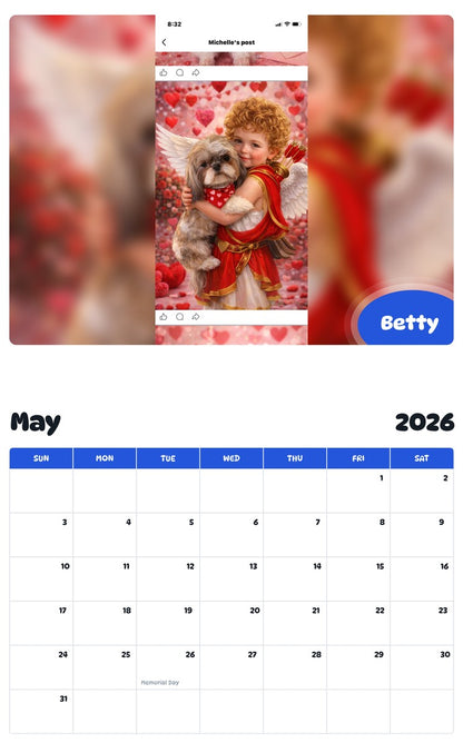 2026 - 2027 Betty - Pawidols Pet Calendar