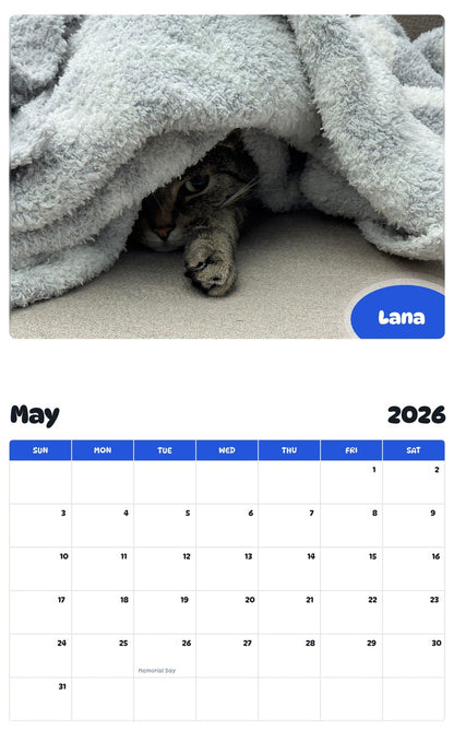 2026 - 2027 Lana - Pawidols Pet Calendar
