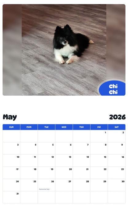 2026 - 2027 Chi Chi - Pawidols Pet Calendar