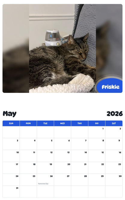 2026 - 2027 Friskie - Pawidols Pet Calendar