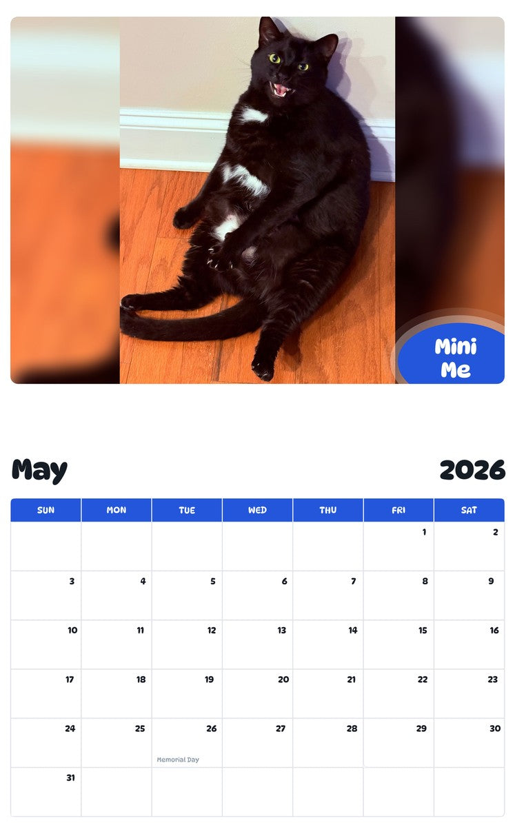 2026 - 2027 Mini Me - Pawidols Pet Calendar