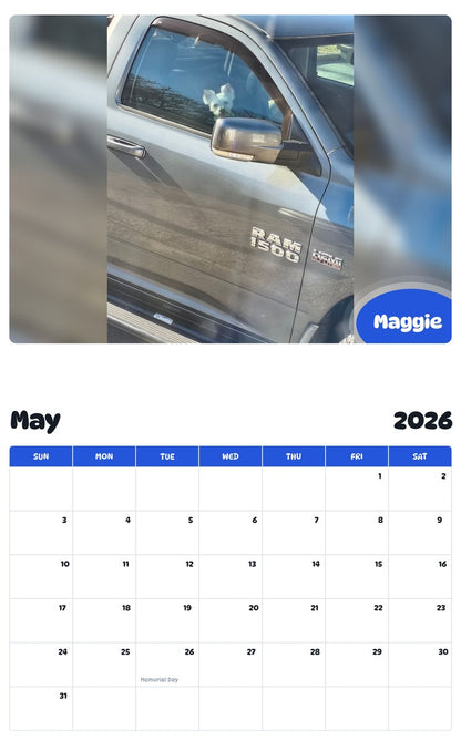 2026 - 2027 Maggie - Pawidols Pet Calendar
