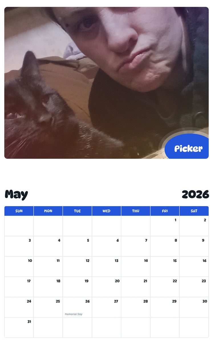 2026 - 2027 Picker - Pawidols Pet Calendar