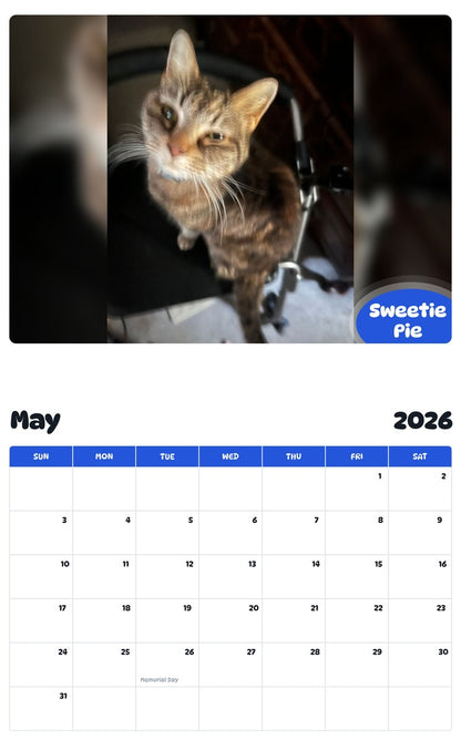 2026 - 2027 Sweetie Pie - Pawidols Pet Calendar