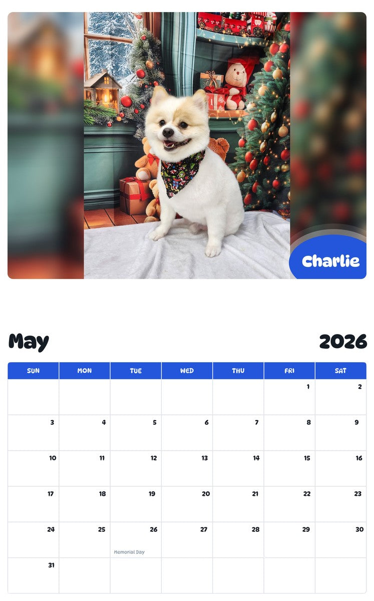 2026 - 2027 Charlie - Pawidols Pet Calendar