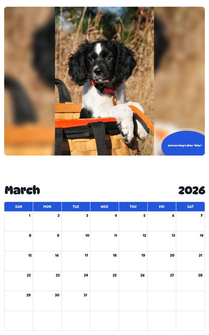 November 2025 - October 2026 Autumn Wing’s Ebby “Ebby” - Pawidols Pet Calendar