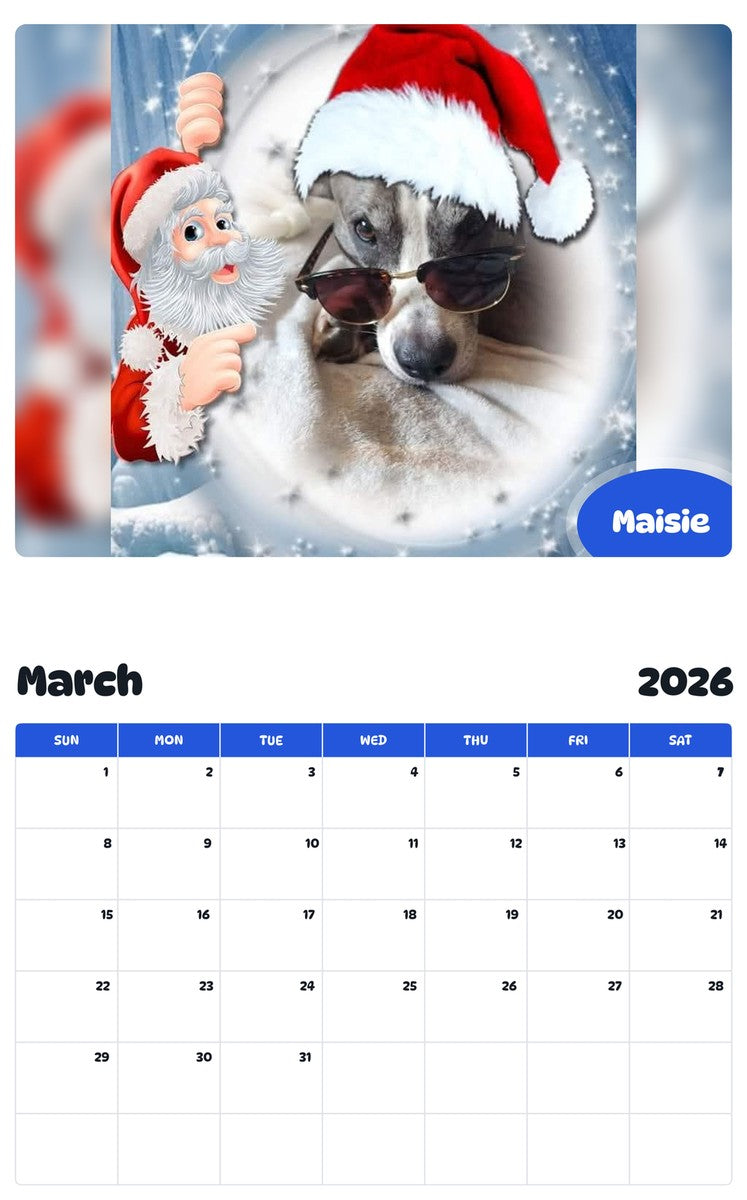 November 2025 - October 2026 Maisie - Pawidols Pet Calendar