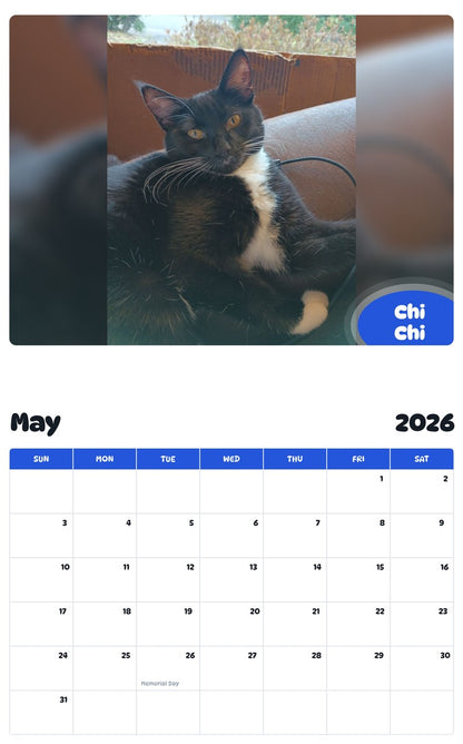 2026 - 2027 Chi Chi - Pawidols Pet Calendar