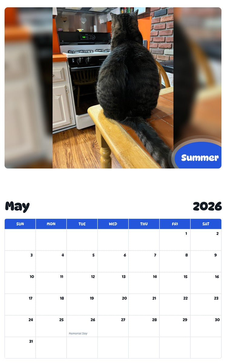 2026 - 2027 Summer - Pawidols Pet Calendar