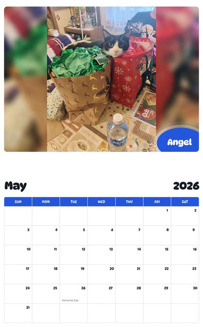 2026 - 2027 Angel - Pawidols Pet Calendar