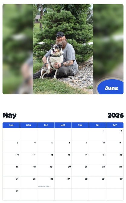 2026 - 2027 June - Pawidols Pet Calendar