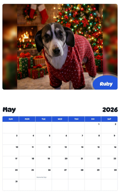 2026 - 2027 Ruby - Pawidols Pet Calendar