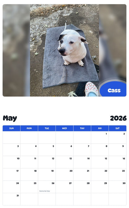 2026 - 2027 Cass - Pawidols Pet Calendar