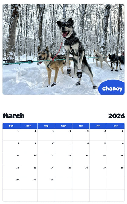 November 2025 - October 2026 Chaney - Pawidols Pet Calendar