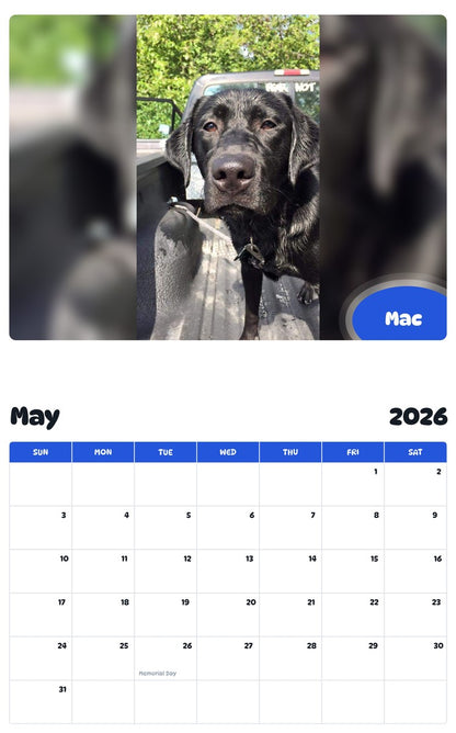 2026 - 2027 Mac - Pawidols Pet Calendar