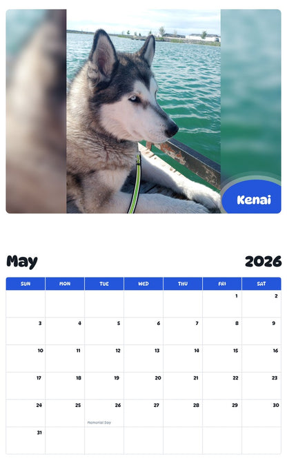 2026 - 2027 Kenai - Pawidols Pet Calendar