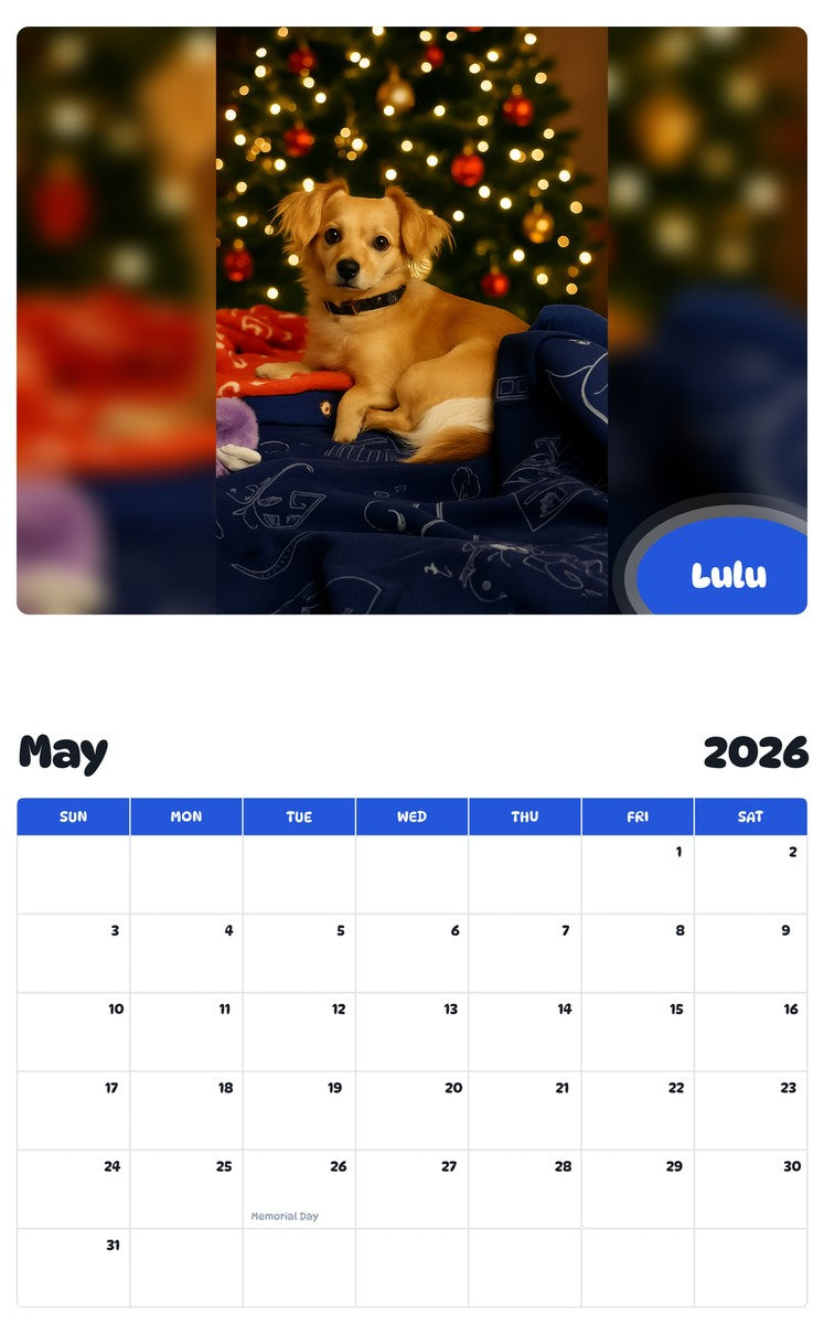 2026 - 2027 Lulu - Pawidols Pet Calendar