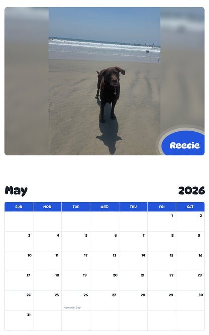 2026 - 2027 Reecie - Pawidols Pet Calendar