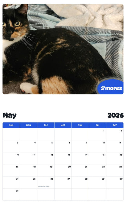2026 - 2027 S'mores - Pawidols Pet Calendar