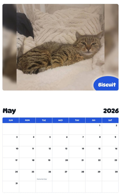 2026 - 2027 Biscuit - Pawidols Pet Calendar