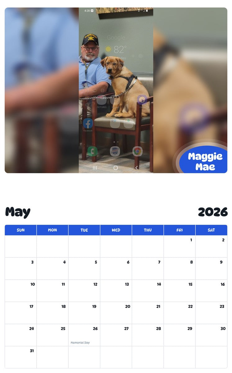 2026 - 2027 Maggie Mae - Pawidols Pet Calendar