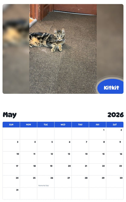 2026 - 2027 Kitkit - Pawidols Pet Calendar