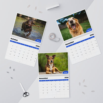 Paw Calendar Dog April 2026- March 2027
