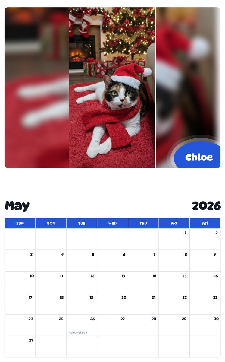 2026 - 2027 Chloe - Pawidols Pet Calendar
