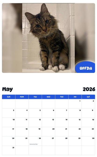 2026 - 2027 UFFDA - Pawidols Pet Calendar