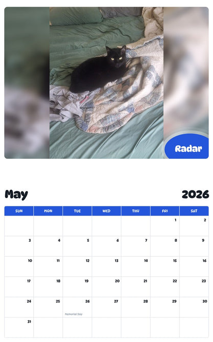 2026 - 2027 Radar - Pawidols Pet Calendar