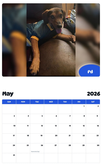 2026 - 2027 Pd - Pawidols Pet Calendar