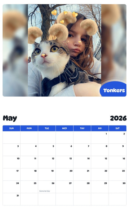 2026 - 2027 Yonkers - Pawidols Pet Calendar