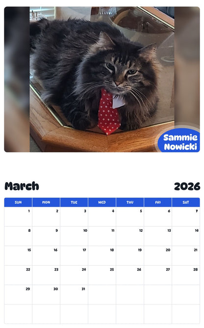 November 2025 - October 2026 Sammie Nowicki - Pawidols Pet Calendar