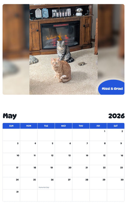 2026 - 2027 Missi & Graci - Pawidols Pet Calendar