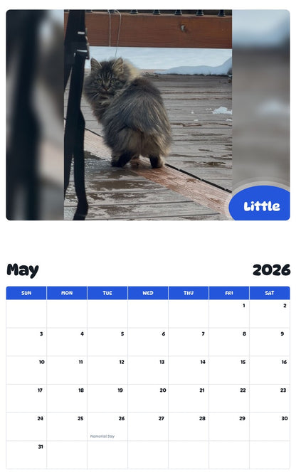 2026 - 2027 Little - Pawidols Pet Calendar