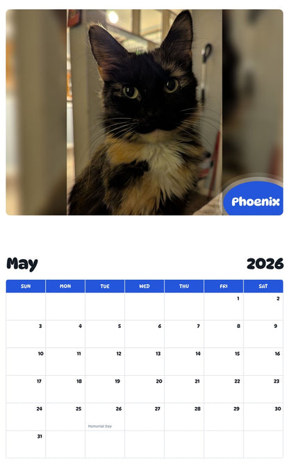 2026 - 2027 Phoenix - Pawidols Pet Calendar