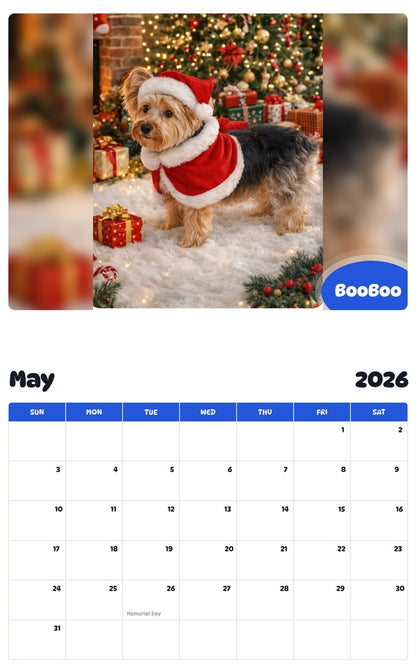 2026 - 2027 BooBoo - Pawidols Pet Calendar