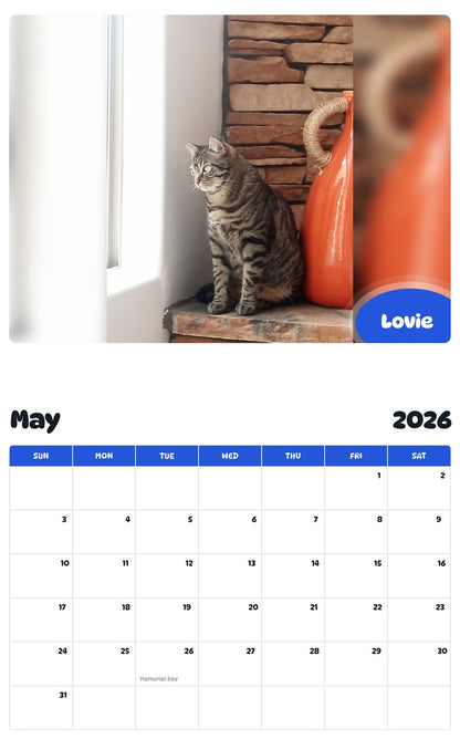 2026 - 2027 Lovie - Pawidols Pet Calendar