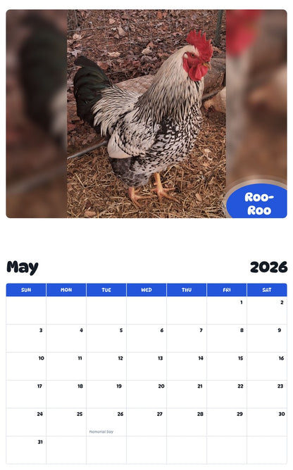 2026 - 2027 Roo-Roo - Pawidols Pet Calendar