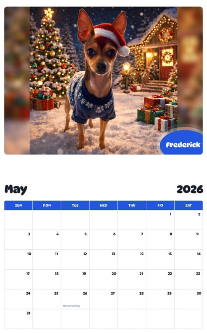 2026 - 2027 Frederick - Pawidols Pet Calendar