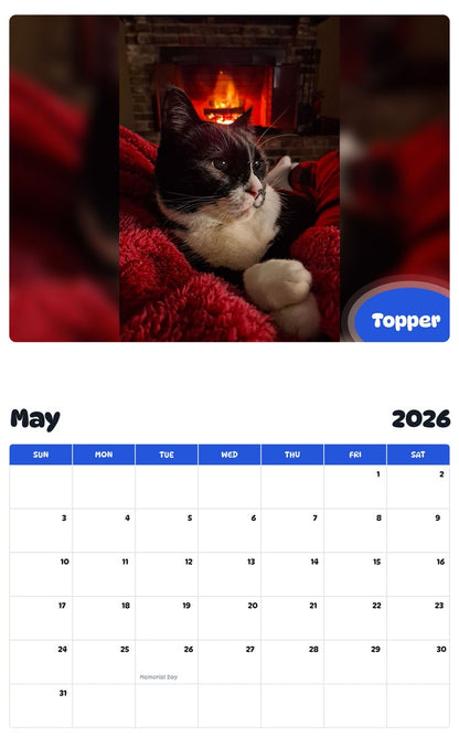 2026 - 2027 Topper - Pawidols Pet Calendar