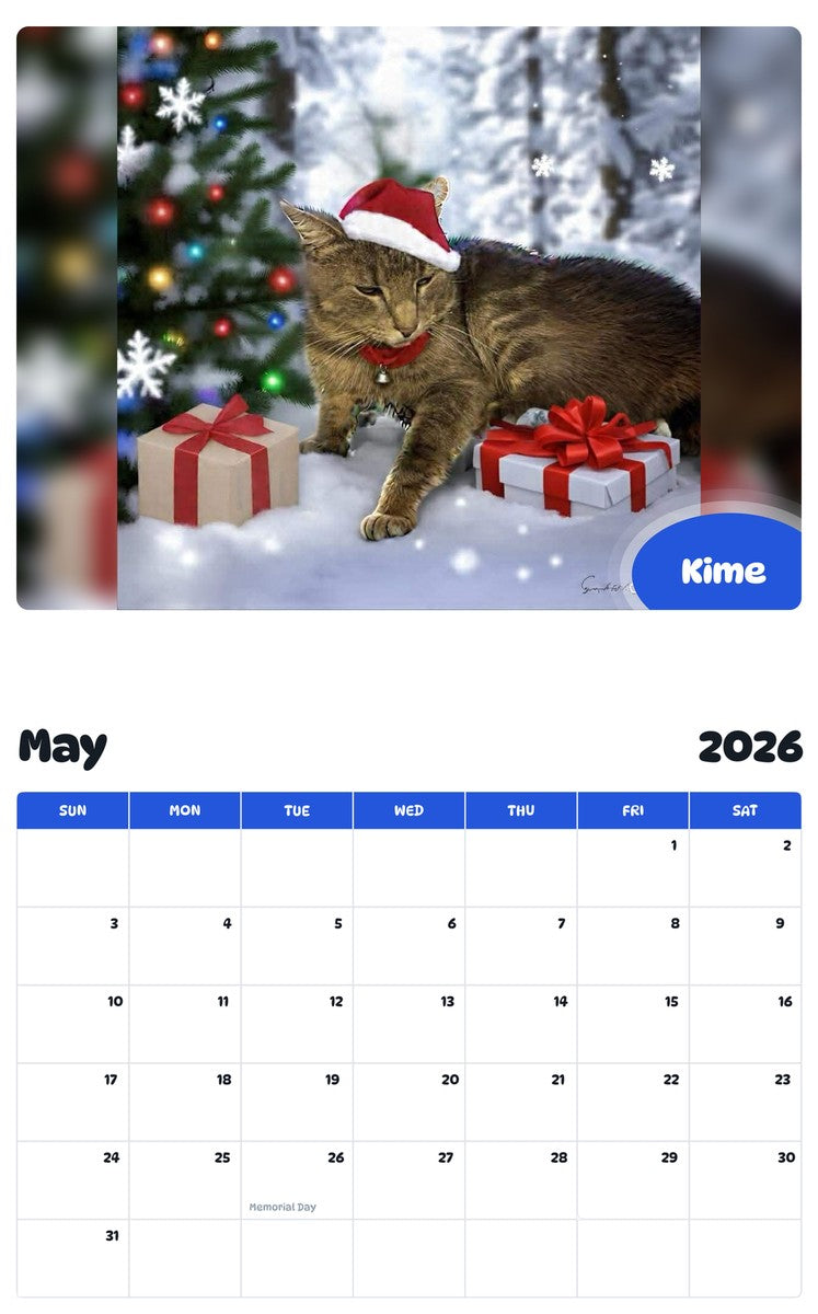 2026 - 2027 Kime - Pawidols Pet Calendar